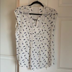 Daniel Rainn Bird Print Blouse